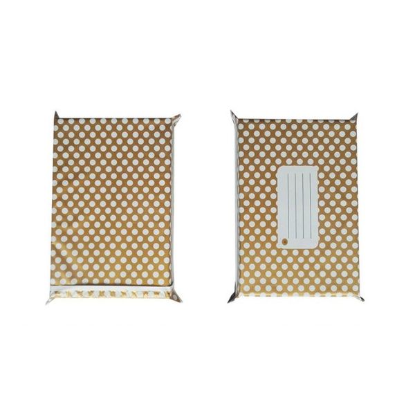 

1000pcs 15x26cm 6x10 inch gold dot pattern poly mailers self seal plastic envelope bag mailing courier bags za6603