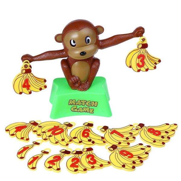 

Смешные Cute Обезьяна Бананы номера Баланс Обучающие Безопасность Пластиковые игр