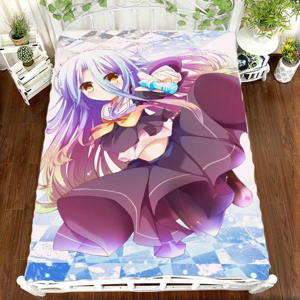 

anime manga no game no life the game of life bed sheet 150*200cm bedsheet
