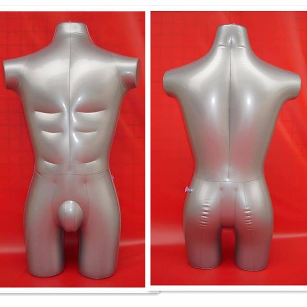 

new inflatable upper mannequin half body mannequin male model on sale, Khaki