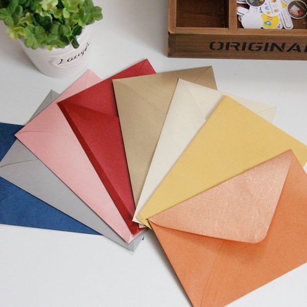

50pcs- 17*11cm 120gsm pearl paper envelopes postcards greeting cards envelopes for vip wedding party invitation card
