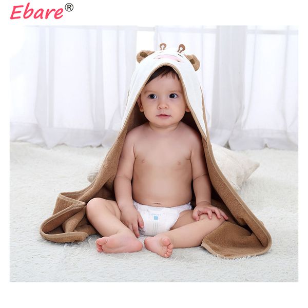 

1 piece soft absorbent cotton children cloak mantle towel cute cartoon infant towel baby hugged quilt 70x140cm