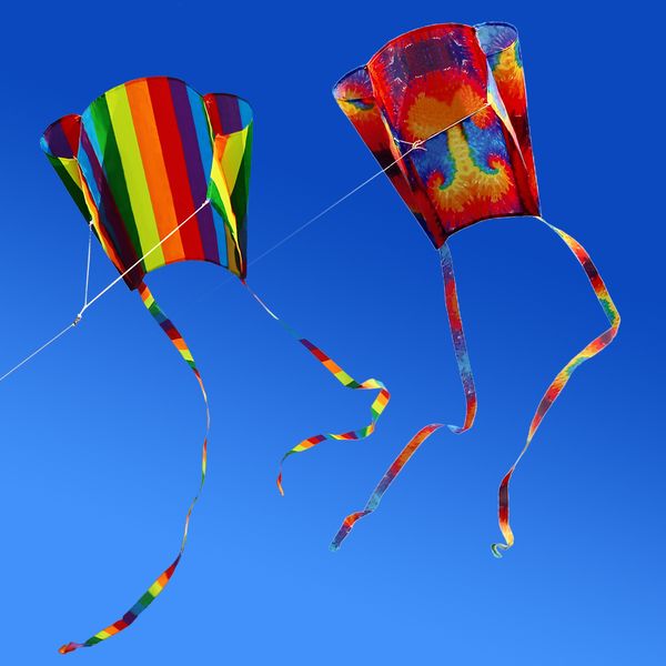 4 pezzi nuovo aquilone parafoil colorato all'ingrosso con code da 200 cm linea 30 m all'aperto buon volo ad alta quota giocattoli per bambini ragazze ragazzi regalo