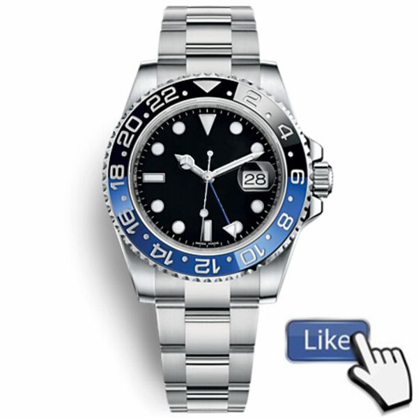 

Top & New GMT Blue Black Watches Men Ceramic Bezel Mechanical Stainless Steel Automatic 2813 Movement Watch Sports Self-wind Wristwatches
