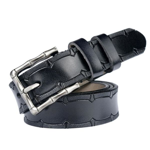 

lannyqveen new models hollow out pure cow leather belt women's pin buckle belts for women elegant female ing, Black;brown