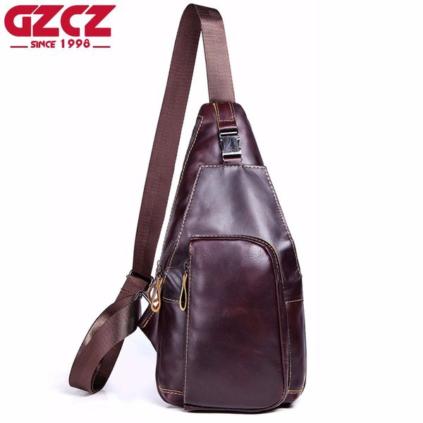 

gzcz 2018 man handbags genuine leather men's messenger bags casual male bag portomonee versatile men's shoulder bag