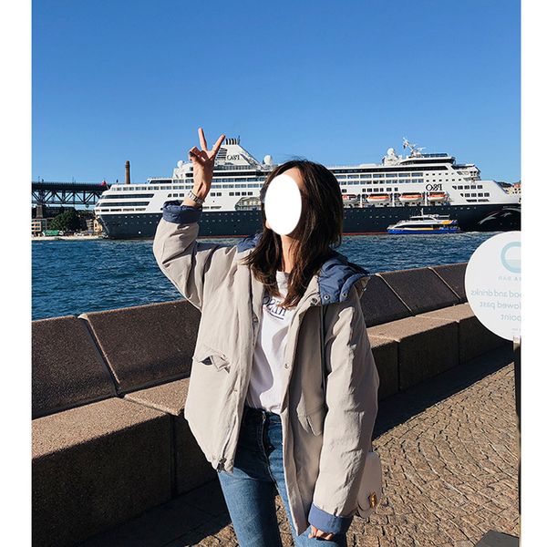 

2018 winter coat for women winter coat for women short style 2018 new mini cotton-padded jacket students 90159, Black
