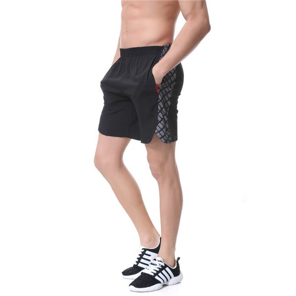 

2017 new shorts men summer men's shorts sport fitness gym short elastic waist for men masculino curto black xl, Black;blue