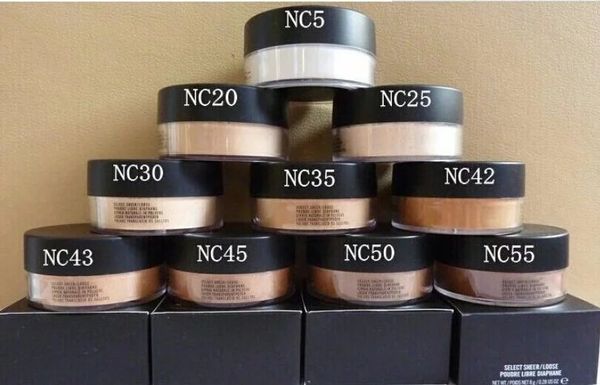 

6pcs Free shipping NEW MAKEUP NEW MINERALIZE POWDER ENGLISH NAME AND NUMBER 8g