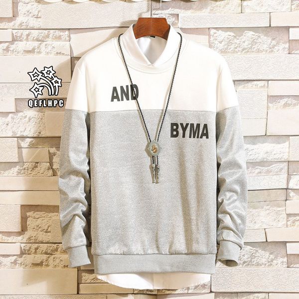 

autumn winter keep warm fashion casual men coat sweater long sleeves men hoodies & sweatshirts men clothing circular collar pullover ay78, Black