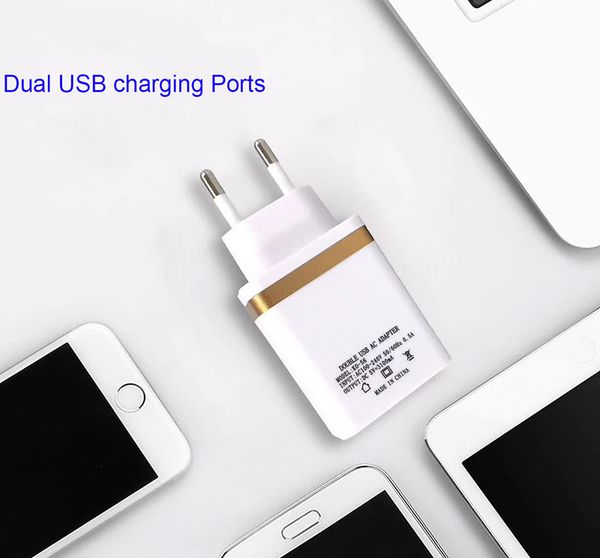 New Wall Charger Universal Dual Usb Ports Power Portable Travel