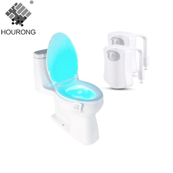 

1pc toilet seat led light human motion sensor automatic led lamp sensitive motion activated bowl light bathroom accessory
