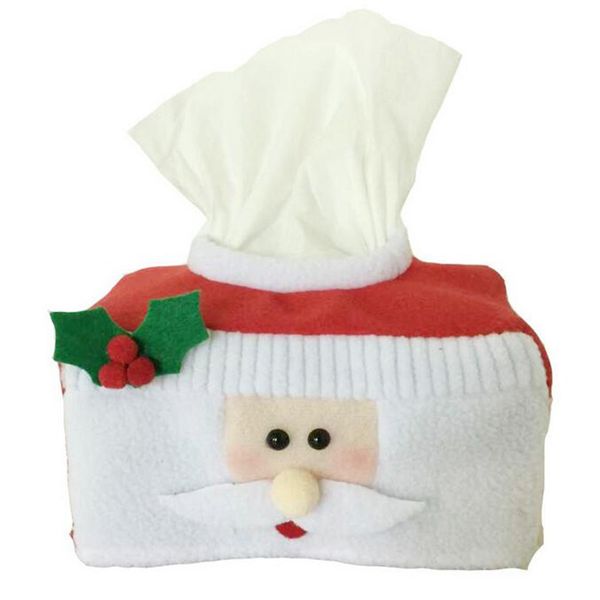 

christmas style santa claus belt felt tissue box case holder home decoration
