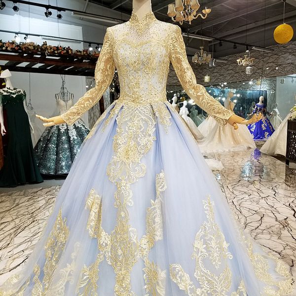 

2019 синие дешевые мусульманские вечерние платья с длинными рукавами, высокой шеей, зашнуровать назад блестящие цветы длиной до пола, платья, Black;red