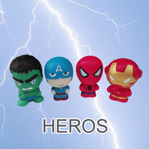 

Герой Squishies мультипликационный персонаж Squishy телефон кулон медленно растет Капит