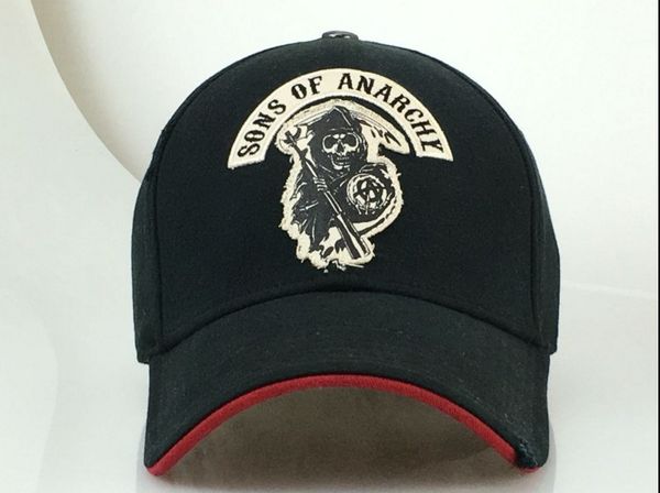 

Мода SAMCRO мужчины Cap прохладный черный смерть лето хип-хоп бейсболка SOA Сыновья ана