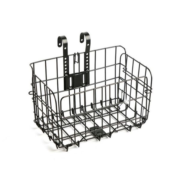 

2018 new folding metal wire bicycle front handlebar storage basket bike cargo rack cycling mountain road bike mtb accessories