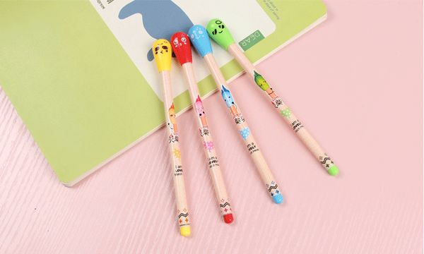 

40pcs/lot creative stationery cartoon match head gel pen 0.5mm student children gifts school supplies