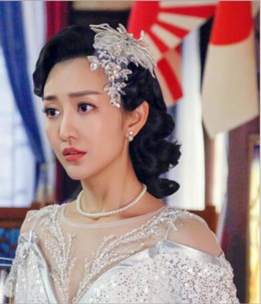 

новый свадебный головной убор, ручной работы белый кружева дрель голову аксессуары, свадебные аксессуары свадебное платье, Silver