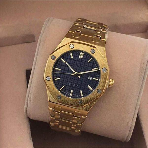 

2018 automatic date luxury fashion men and women of the steel belt movement quartz clock men watches.