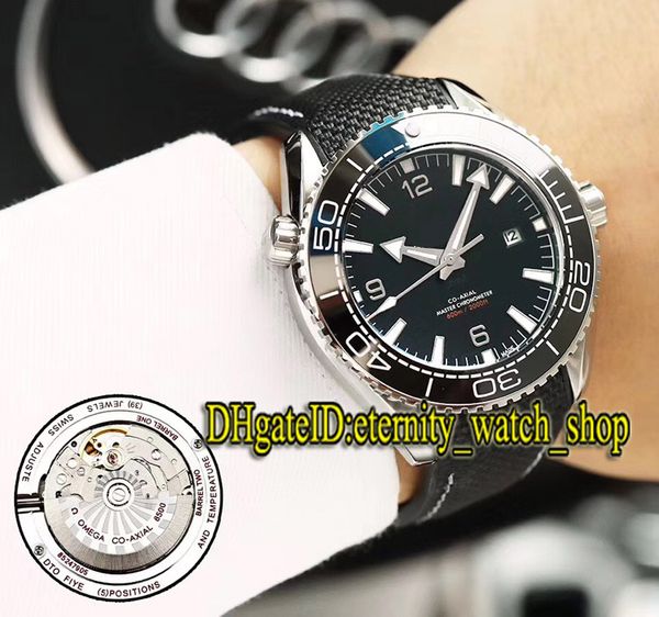 

luxry planet ocean 215.32.44.21.01.001 черный циферблат с датой japan miyota автоматические мужские часы керамическая рамка нейлоновый резин, Slivery;brown