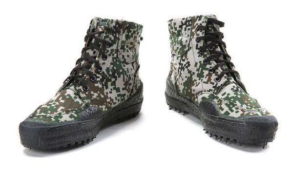

ale in chn high quallity military style fashion canvas shoes high cut breathable sports shoes outdoor cross-country shoes 36-44, Black