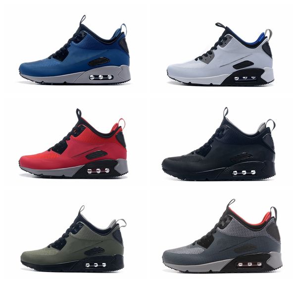 

90 Середина Чикаго нуждается в 25-летие Sneakerboot Fall Зимняя обувь MEN'S Running Sport Shoes Размер