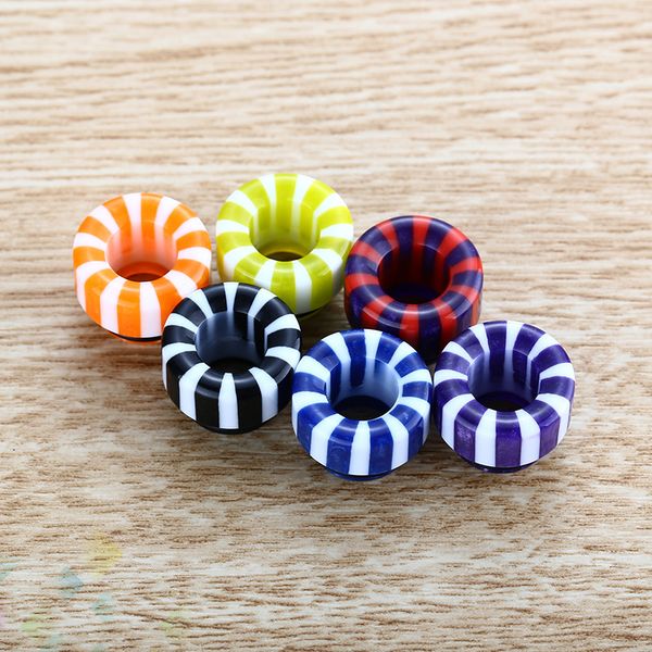

Colorful 810 Stripe Epoxy Resin Drip Tip 810 Wide Bore Mouthpiece for TFV8 TFV12 Atomizers Ecig DHL Free