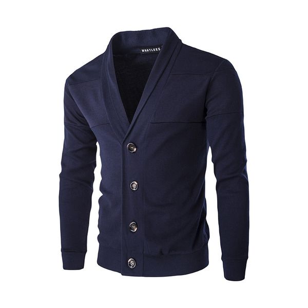 

2017 new style spring and autumn men's popular fashion brand cardigans men casual cardigan lapel self - knitting sweater men, White;black