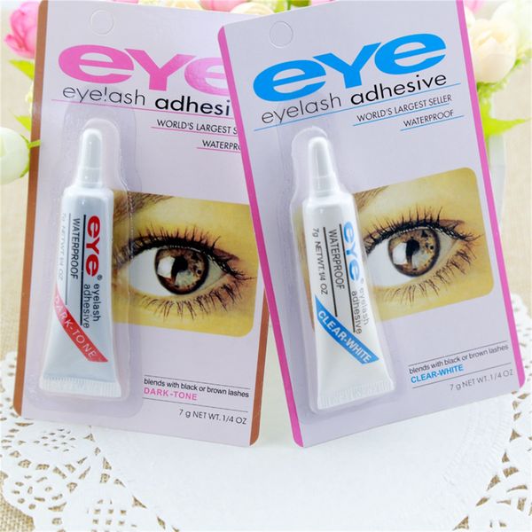

sell 2018 water-proof eyelash adhesives (glue) 9g white/black make up tools professional