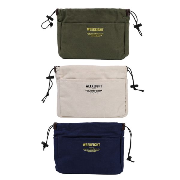 

women makeup drawstring pouch canvas cosmetic bag travel toiletry case organizer