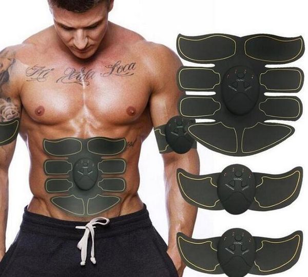 

8 abdominal muscle ultimate abs stimulator abdominal ems muscle exerciser belt fat burner massager body slimming pad & arms full set