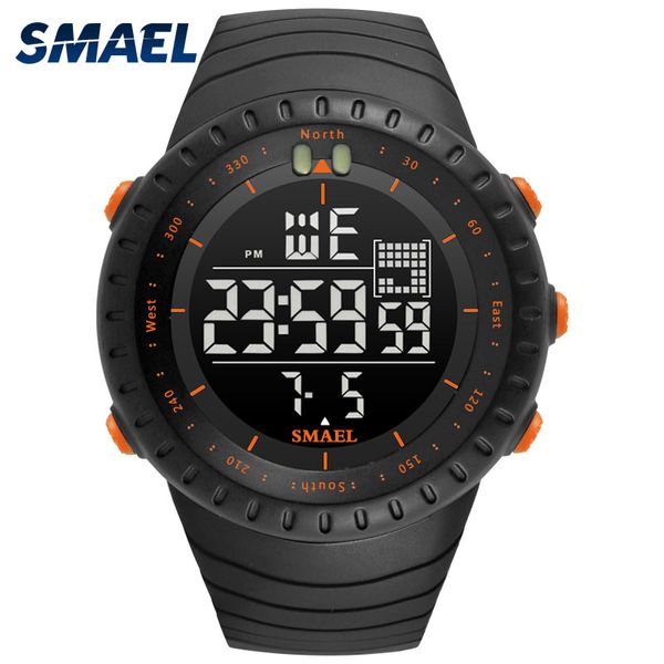 

brand new sport watch 50 meters waterproof watch men chronograph auto date multifunction relogio masculino erkek, Slivery;brown