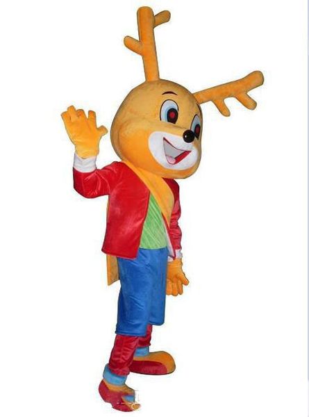 2018 venda Quente sorte pouco veados Fancy Dress Adulto Animal Mascot Costume frete grátis