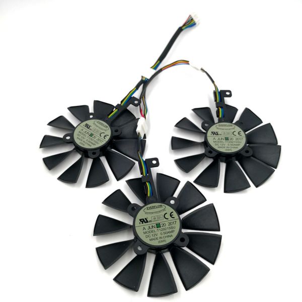 

Оригинальный Everflow T129215SU Графика Замена вентилятора или кабель для ASUS Strix R9 390X 390 RX48