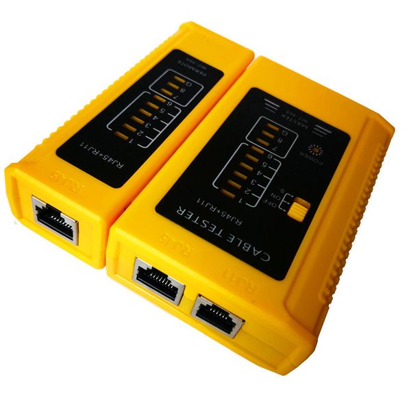 

rj45 network cable tester for lan phone rj45/rj11/rj12 wire test tool cable state testing visible led status display