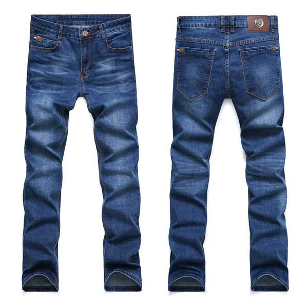 

2020 men skinny jeans denim vintage casual jeans blue solid pants ing