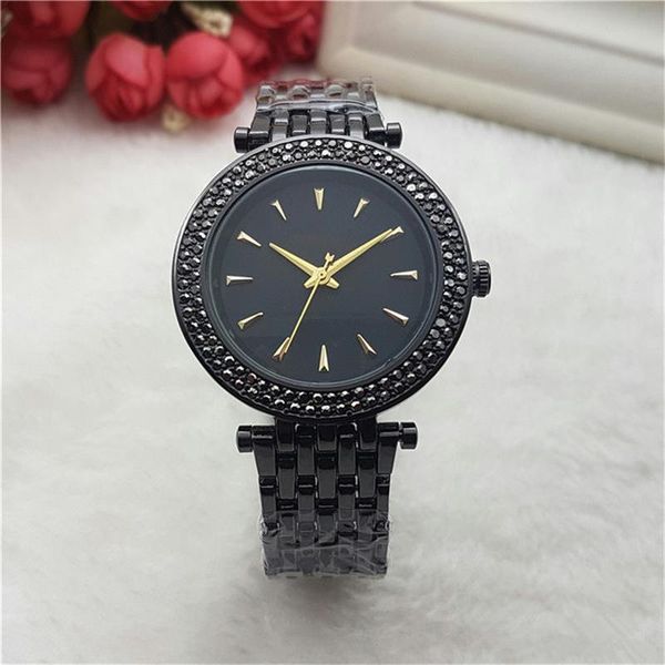 

2018 Women's luxury Folding buckle Quartz Watches gifts for girls Fashion Stainless Steel Dial Quartz Watches Free Shipping