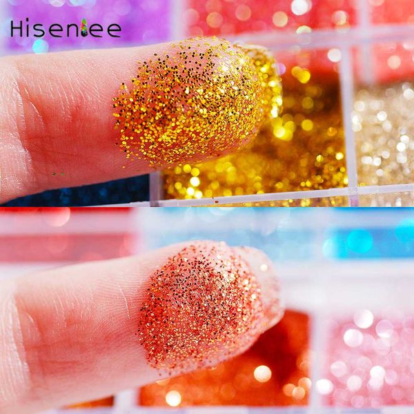 

1box 12 shiny ab color charm nail gold glitter sequins jewelry decoration 3d fashion diy nail art decoration, Silver;gold