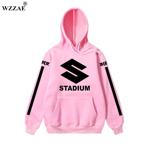 

2018 streetwear urban clothing overseas kpop fake designer clothes moletom skate yellow hoodies lingmu purpose tour, Black