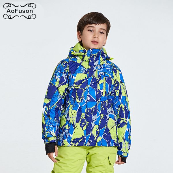 

snowboard ski kids jacket warm breathable waterproof winter snow skiing boys girls coats hiking children's ski wear hooded