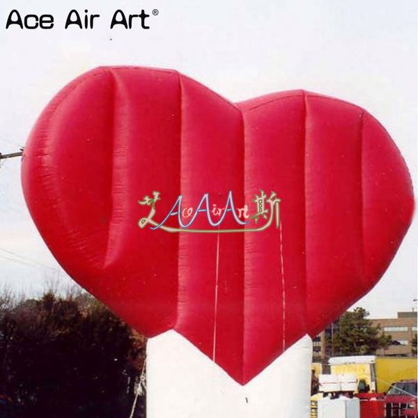 Luftgeblasenes riesiges aufblasbares Herz mit individuellem Logo Valentine Inflatables