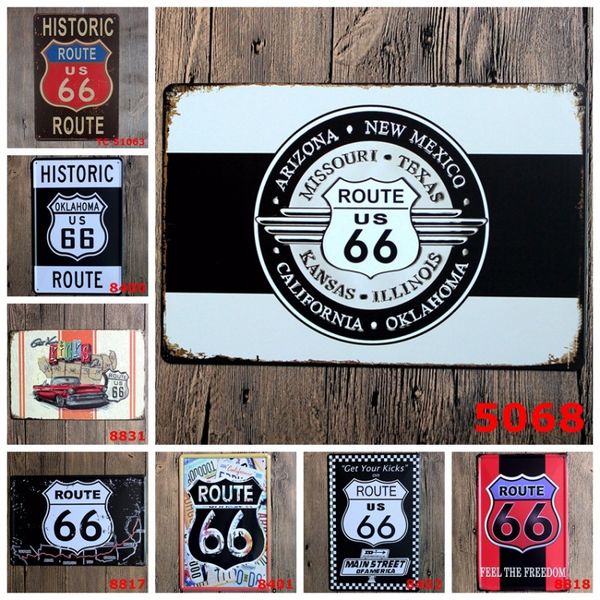 

20 30cm vintage tin ign rectangle rimle iron painting hi toric route u 66 main treet of america tin po ter popular 3 99ljv bb