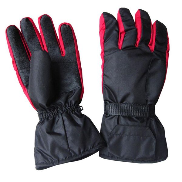 

battery-type carbon fiber heating gloves battery box electric heated gloves ski warm back of five fingers hands