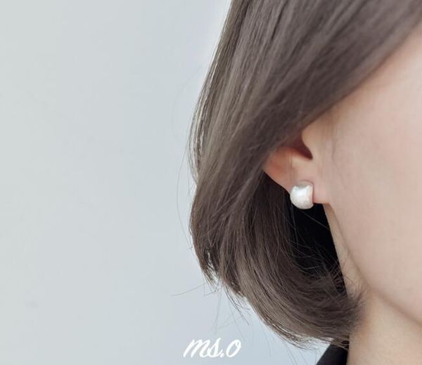 

1pair authentic real 100% 925 sterling silver fine jewelry brushed half round ear stud earrings gtle2279, Golden;silver