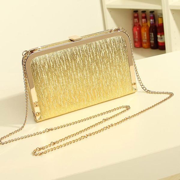 

2018 women evening party bags fashion gold silver shoulder cross body bag ladies day clutch dinner purse girls wedding bride bag d18110106