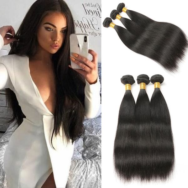Brazilian Hair 3 Bundles Unprocessed Virgin Human Hair Long