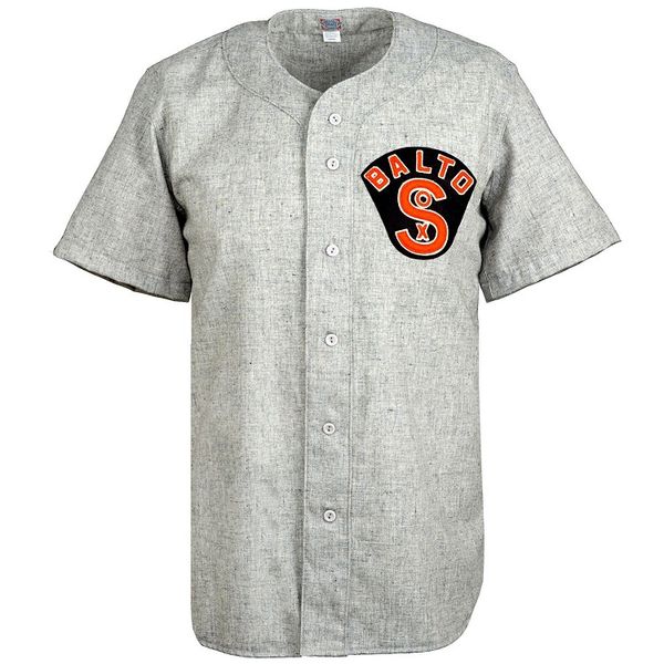 

Baltimore Black Sox 1926 Road Jersey 100% Stitched Embroidery Logos Vintage Baseball Jerseys Custom Any Name Any Number