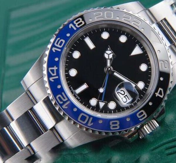 

2018 chri tma gift automatic brand luxury watch tainle teel black blue dial men mechanical watche