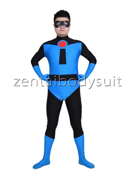 

factory direct wholesale price blue lycra spandex superhero costume halloween cosplay party prom zentai suit, Black;red